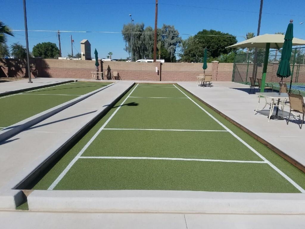 flexground sport court using surfacing